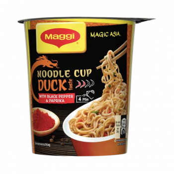 Maggi Magic Asia Noodle Cup Duck, Instant Nudel Snack, 1 Portion, 63 Gramm